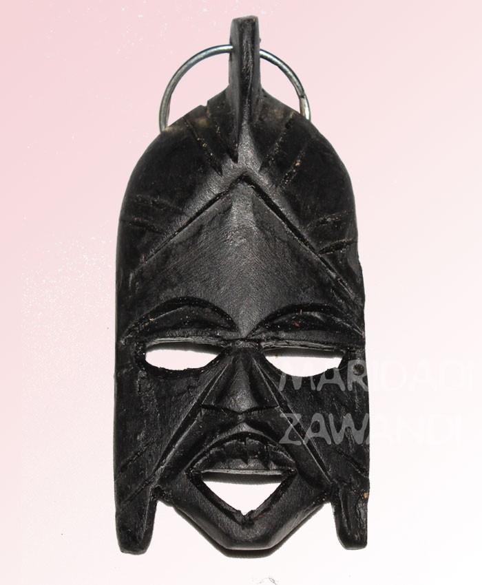 Wooden Mask Key Chain