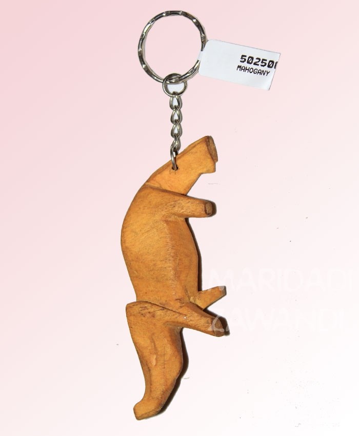 Wooden Animal Key Chain