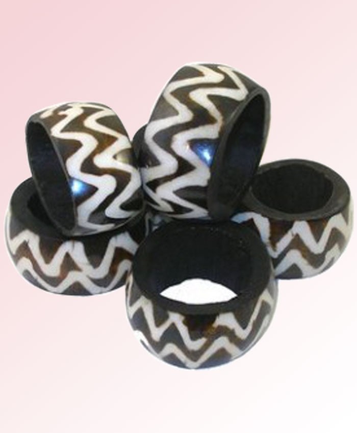 Bone Batik Napkin Ring