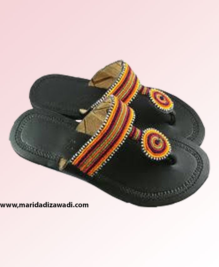 Masai beaded leather sandals