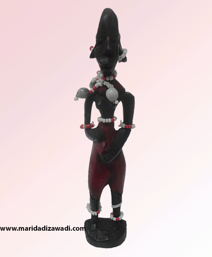 mahogany Masai figure