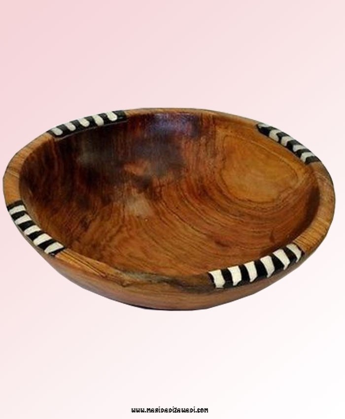 Olive Wood Round Bowl
