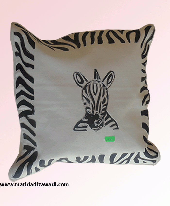 Zebra print pillow