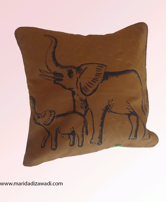African brown pillow case